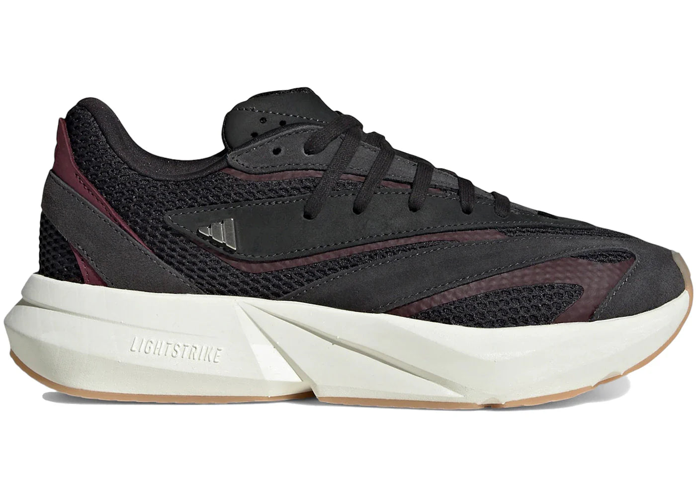 adidas Lightstride Carbon Silver Metallic Maroon (Women's)