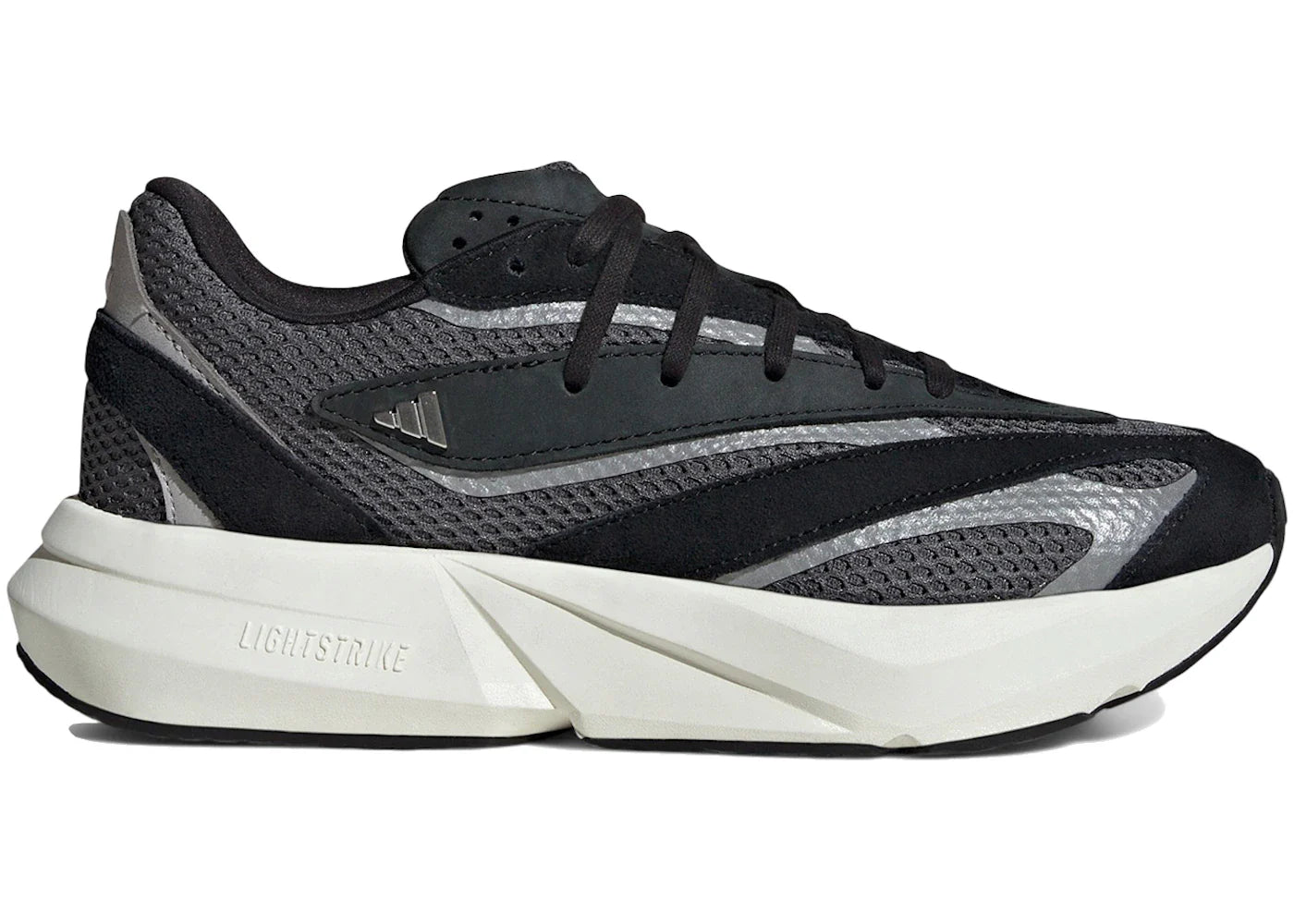 adidas Lightstride Core Black Silver Metallic Grey Six (Women's)