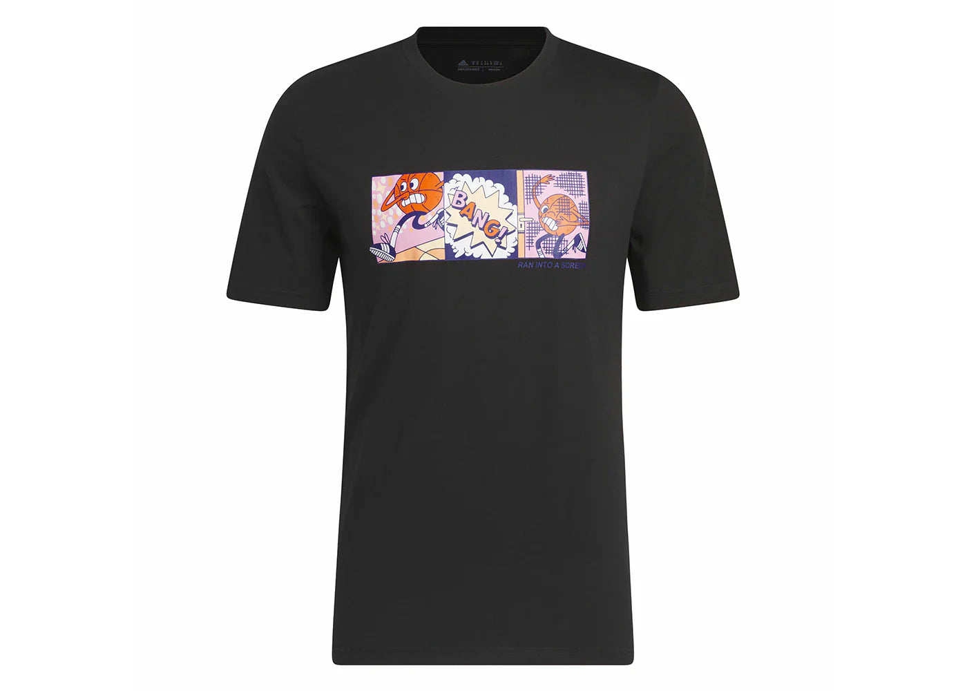 adidas Lil' Stripe Basketball Graphic Tee Black