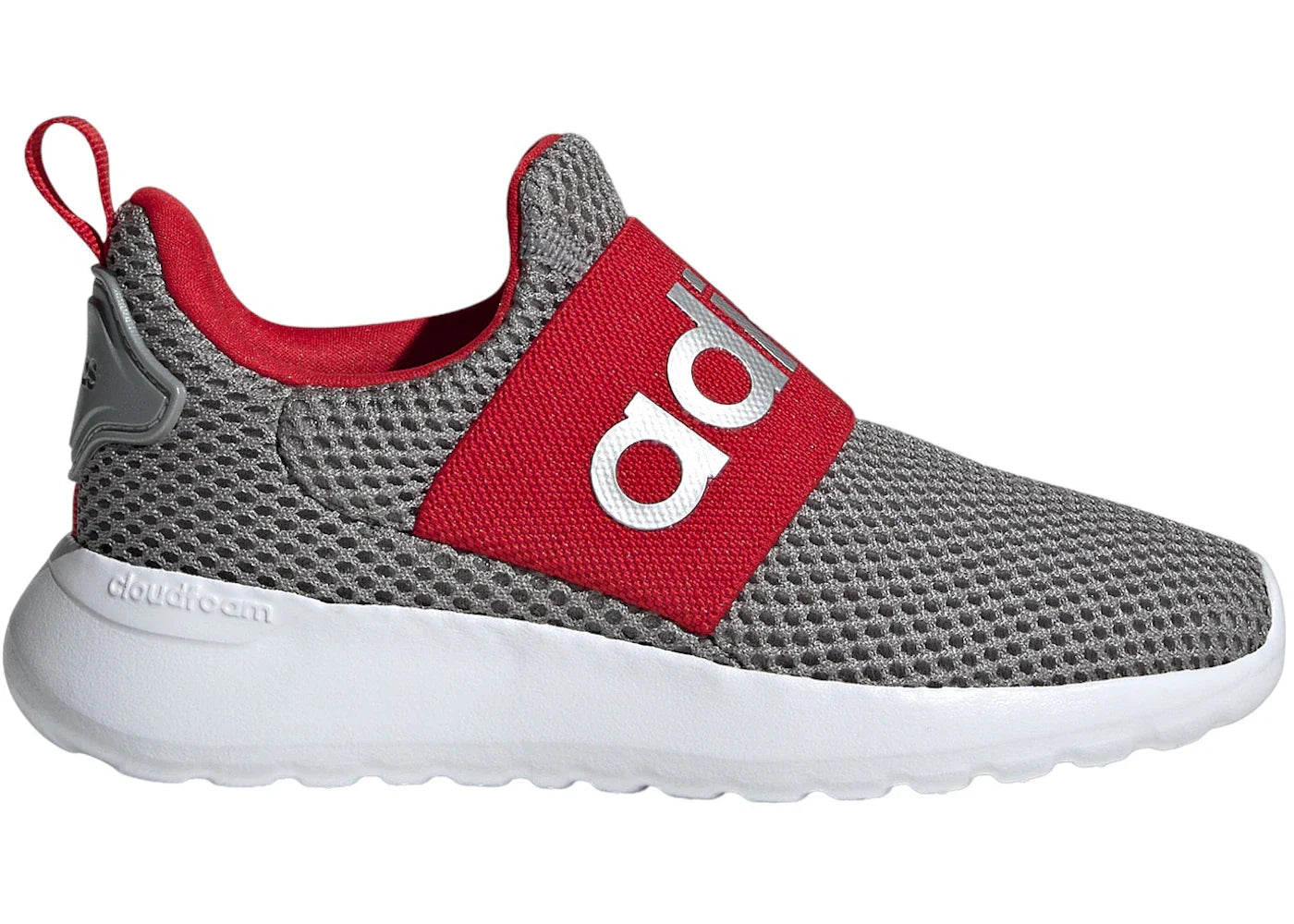 adidas Lite Racer Adapt 4.0 Grey Silver Metallic Scarlet (GS)