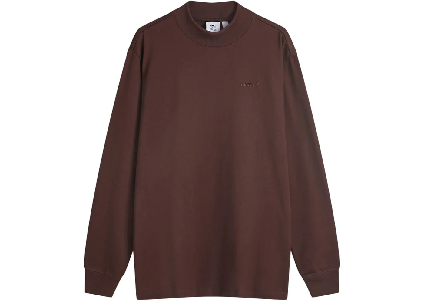 adidas Long Sleeve Mock Neck Shadow Brown