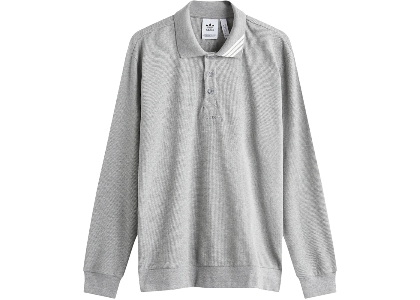 adidas Long Sleeve Polo Core Heather