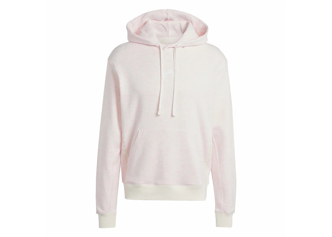 adidas Lounge French Terry Colored Melange Hoodie Clear Pink Mel