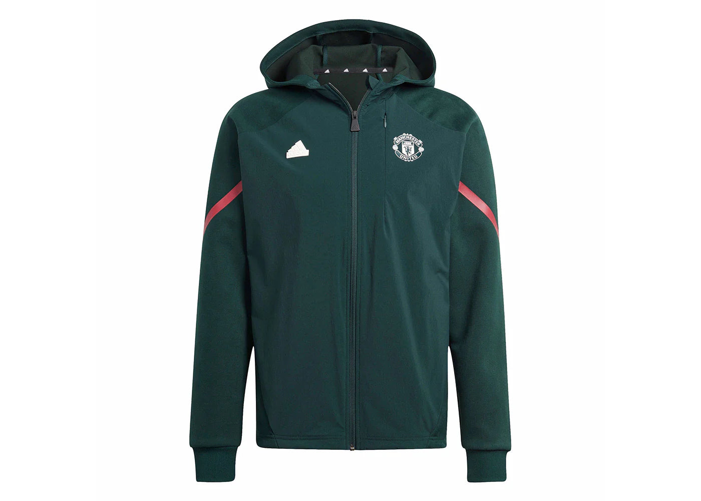 adidas Manchester United Designed For Gameday Full-Zip Hoodie Green Night