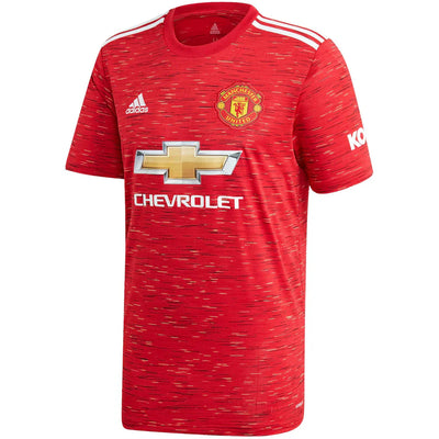 adidas Manchester United Home Shirt 2020-21 with Pogba 6 printing Jersey Red