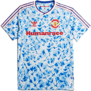 adidas Manchester United Human Race Jersey White/Bold Blue