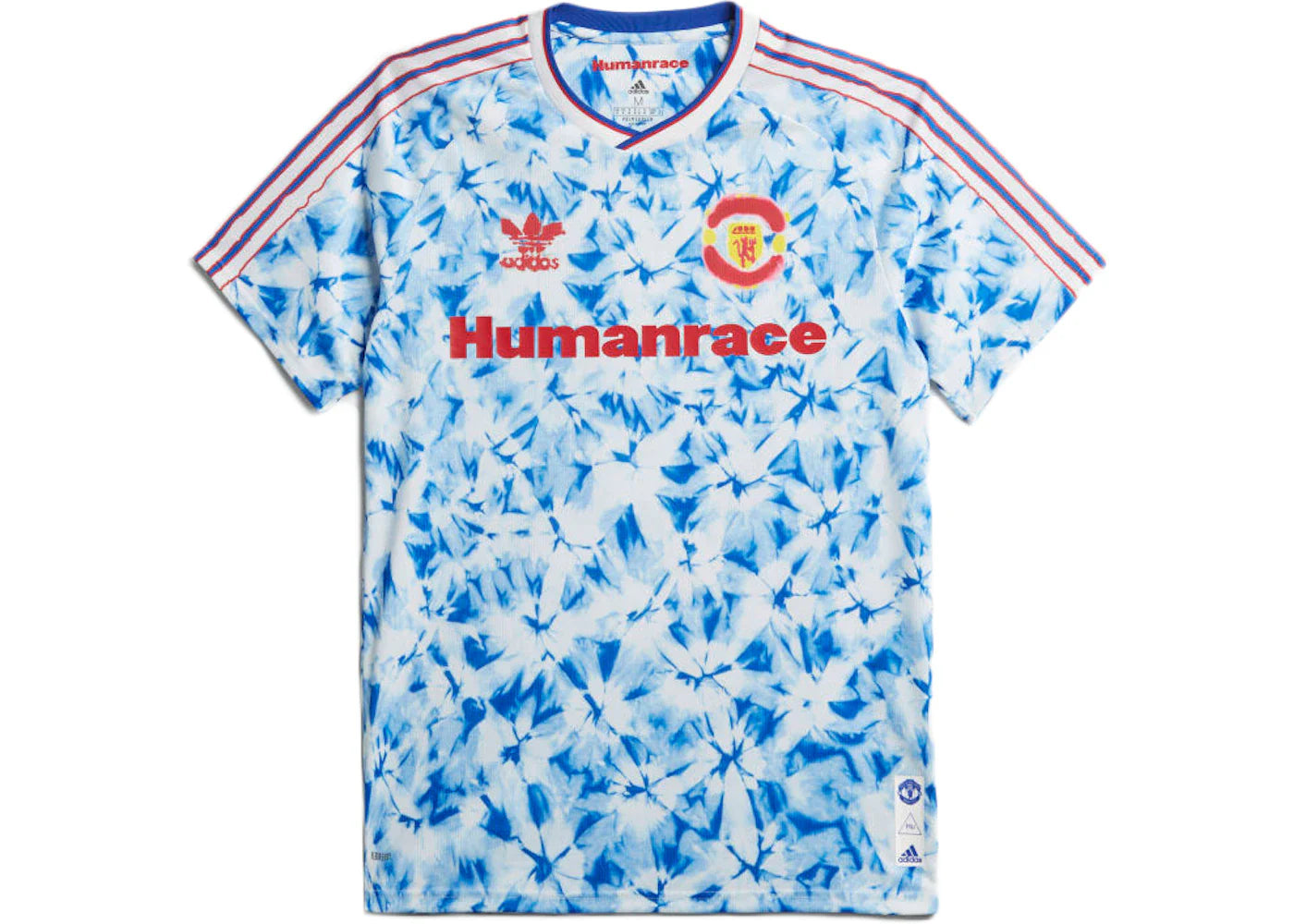 adidas Manchester United Human Race Jersey White/Bold Blue
