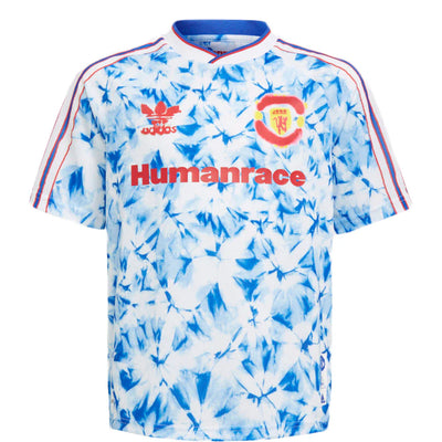 adidas Manchester United Human Race Kids Jersey White/Bold Blue
