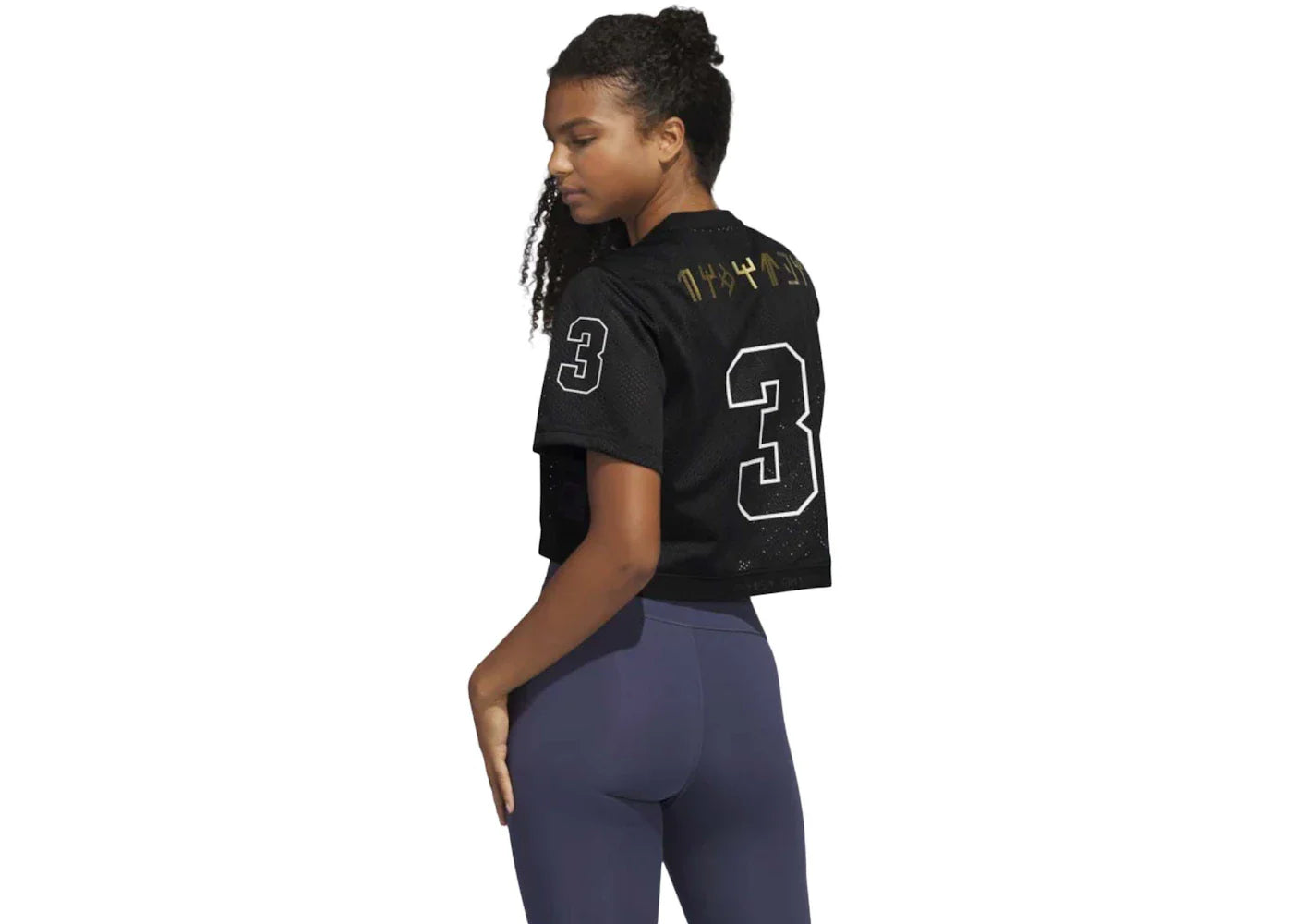 adidas Marvel Black Panther Crop Top Black