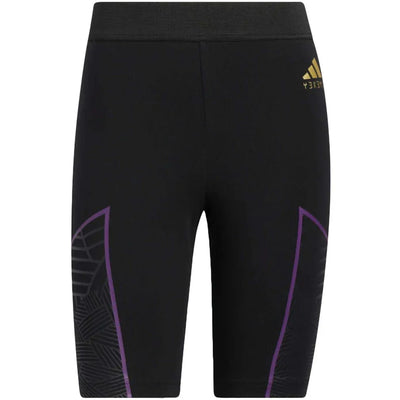 adidas Marvel Black Panther Graphic Bike Shorts Black