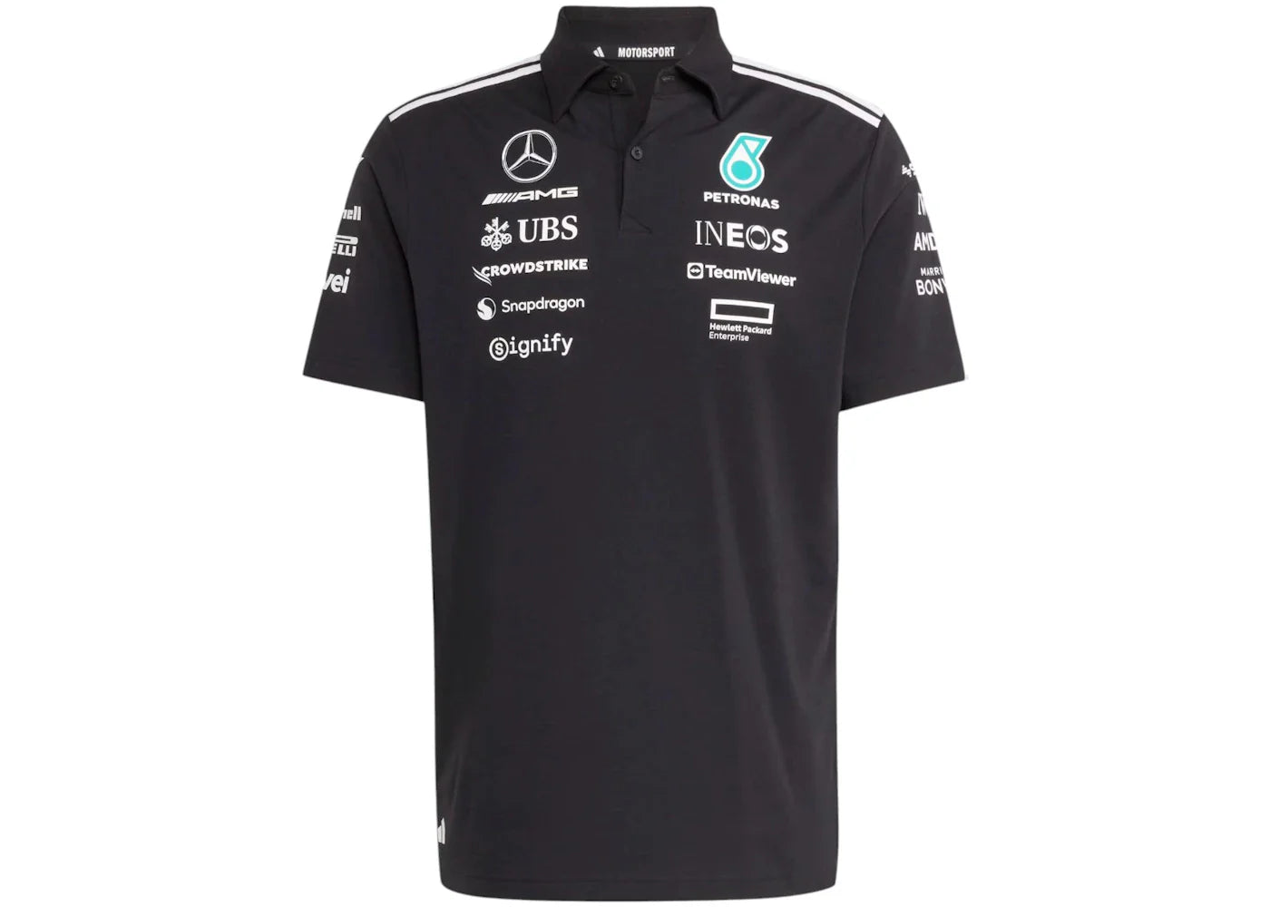 adidas Mercedes AMG Petronas Formula One Team Polo Black/White