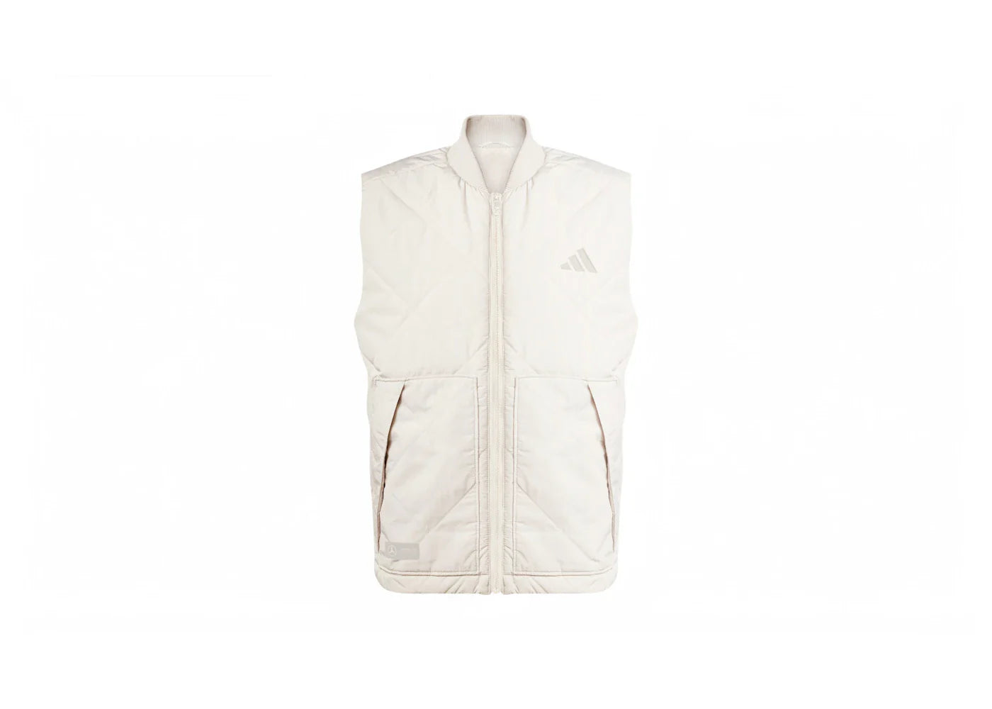 adidas Mercedes AMG Petronas Formula Team Premium Sweat Vest Beige/Putty Beige