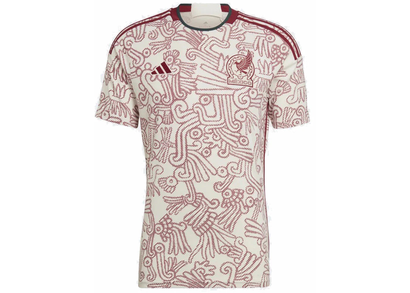 adidas Mexico 22 Away Authentic Soccer Jersey Wonder White