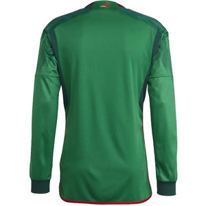 adidas Mexico 22 Long Sleeve Home Jersey Vivid Green/Collegiate Green