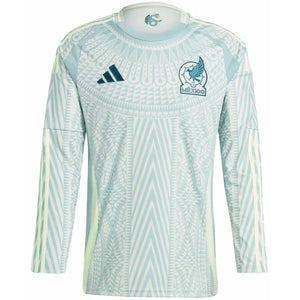 adidas Mexico 24 Long Sleeve Away Jersey Linen Green