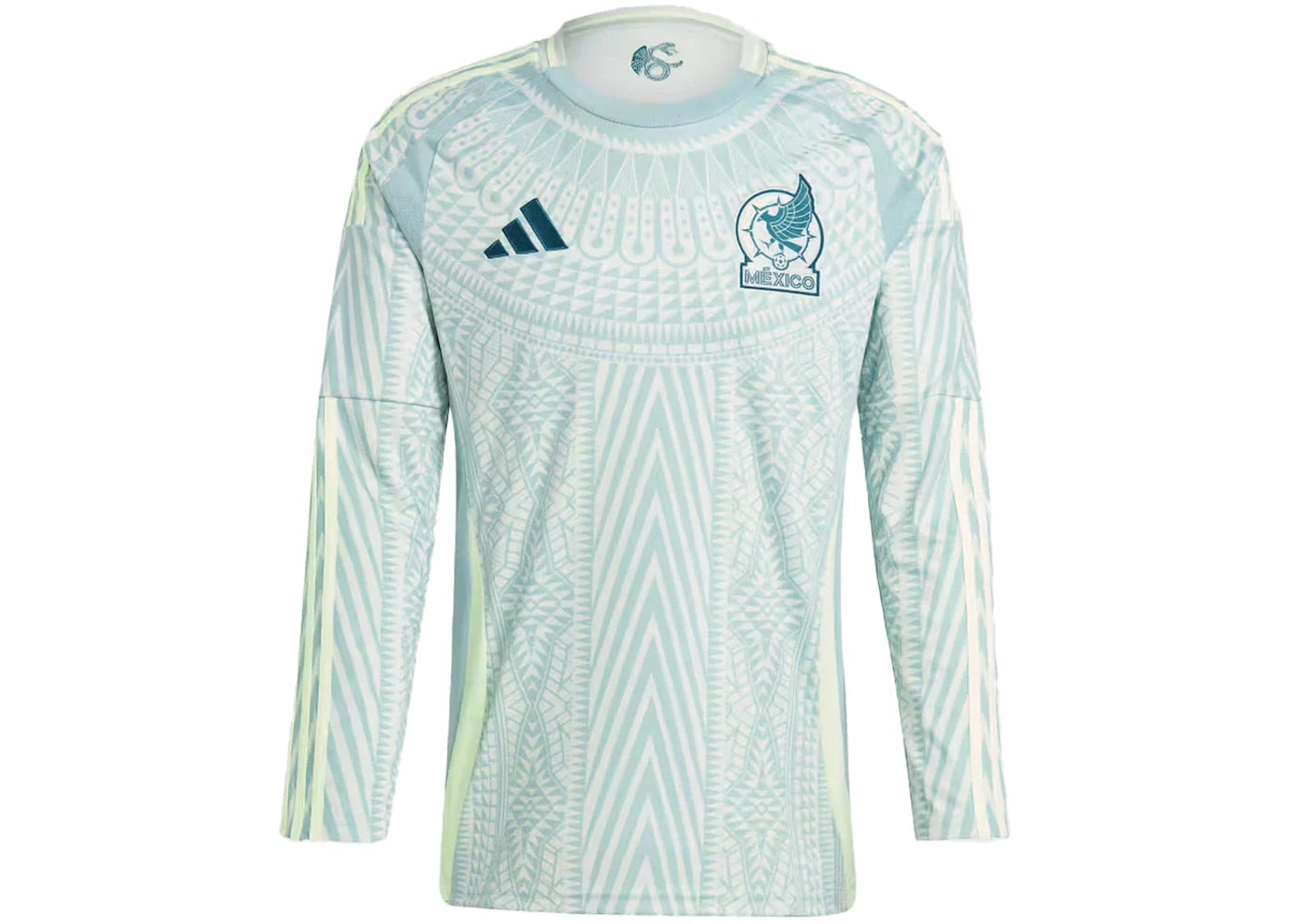 adidas Mexico 24 Long Sleeve Away Jersey Linen Green