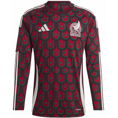 adidas Mexico 24 Long Sleeve Home Jersey Multicolor