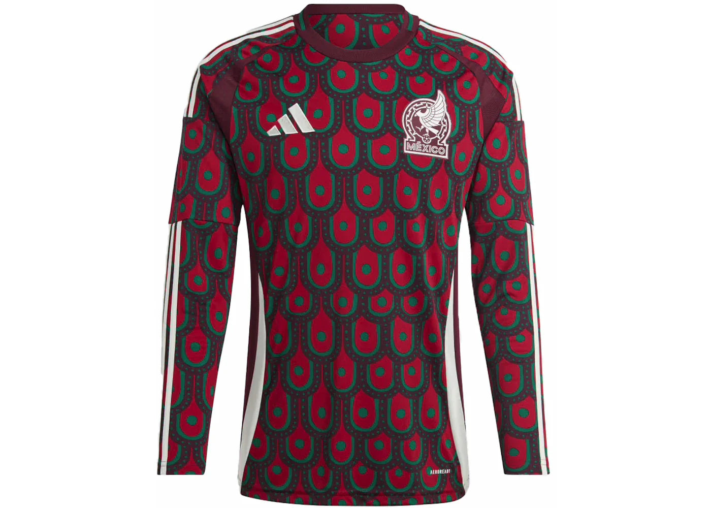 adidas Mexico 24 Long Sleeve Home Jersey Multicolor