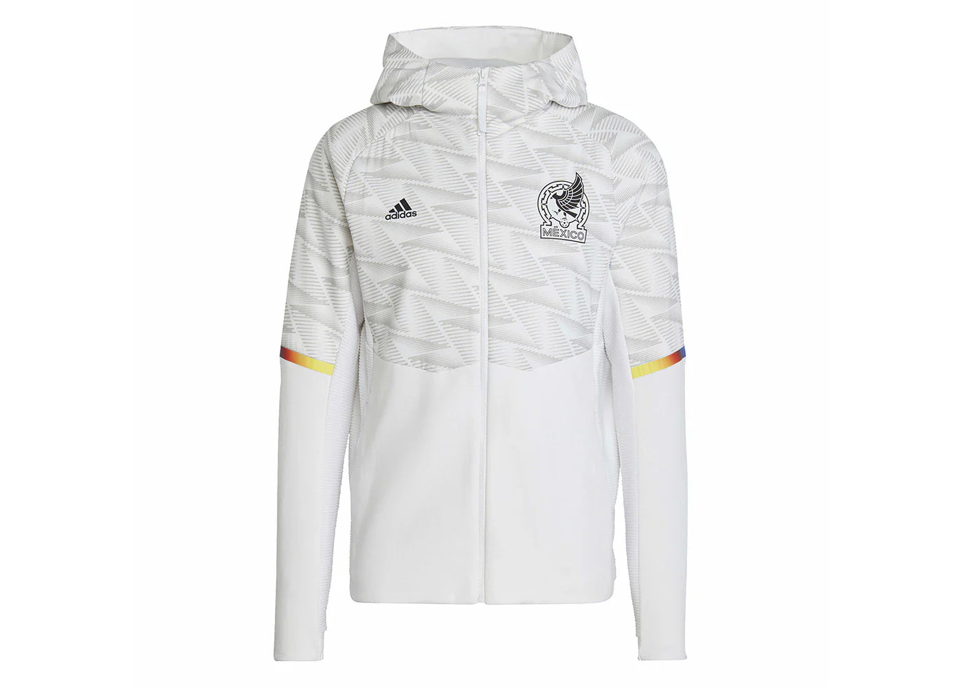 adidas Mexico Game Day Full-Zip Travel Hoodie White