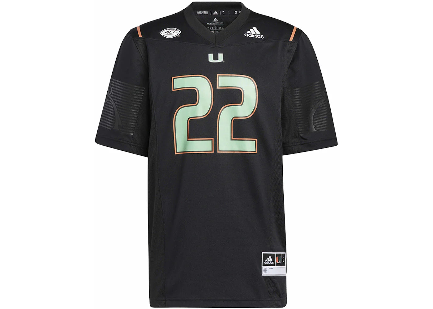 adidas Miami Nights University Of Miami Jersey Black