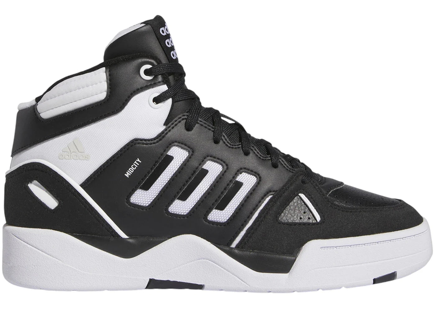 adidas Midcity Mid Core Black Cloud White Crystal White