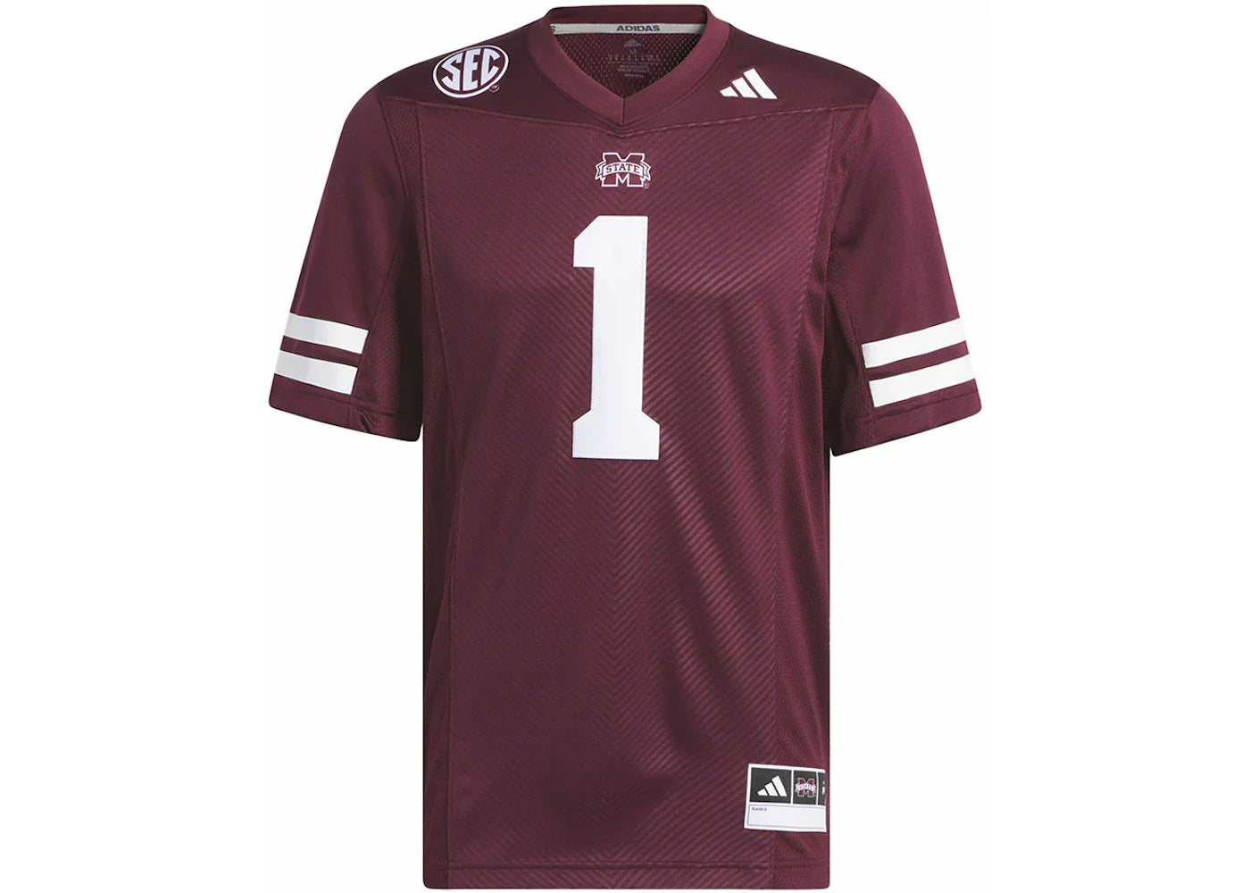 adidas Mississippi State Football Off-Field Home Jersey Team Maroon