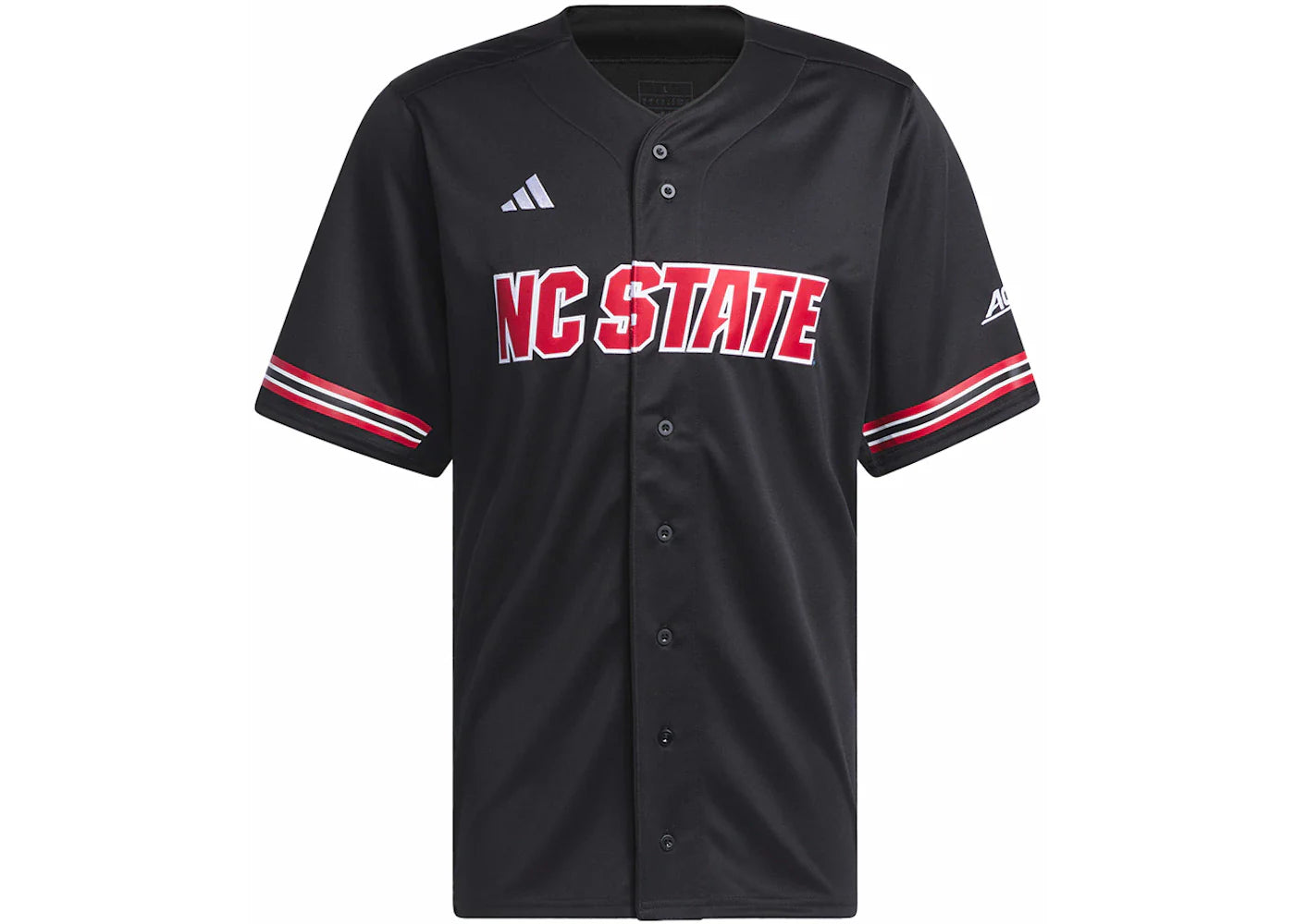 adidas NC State Baseball Jersey Black