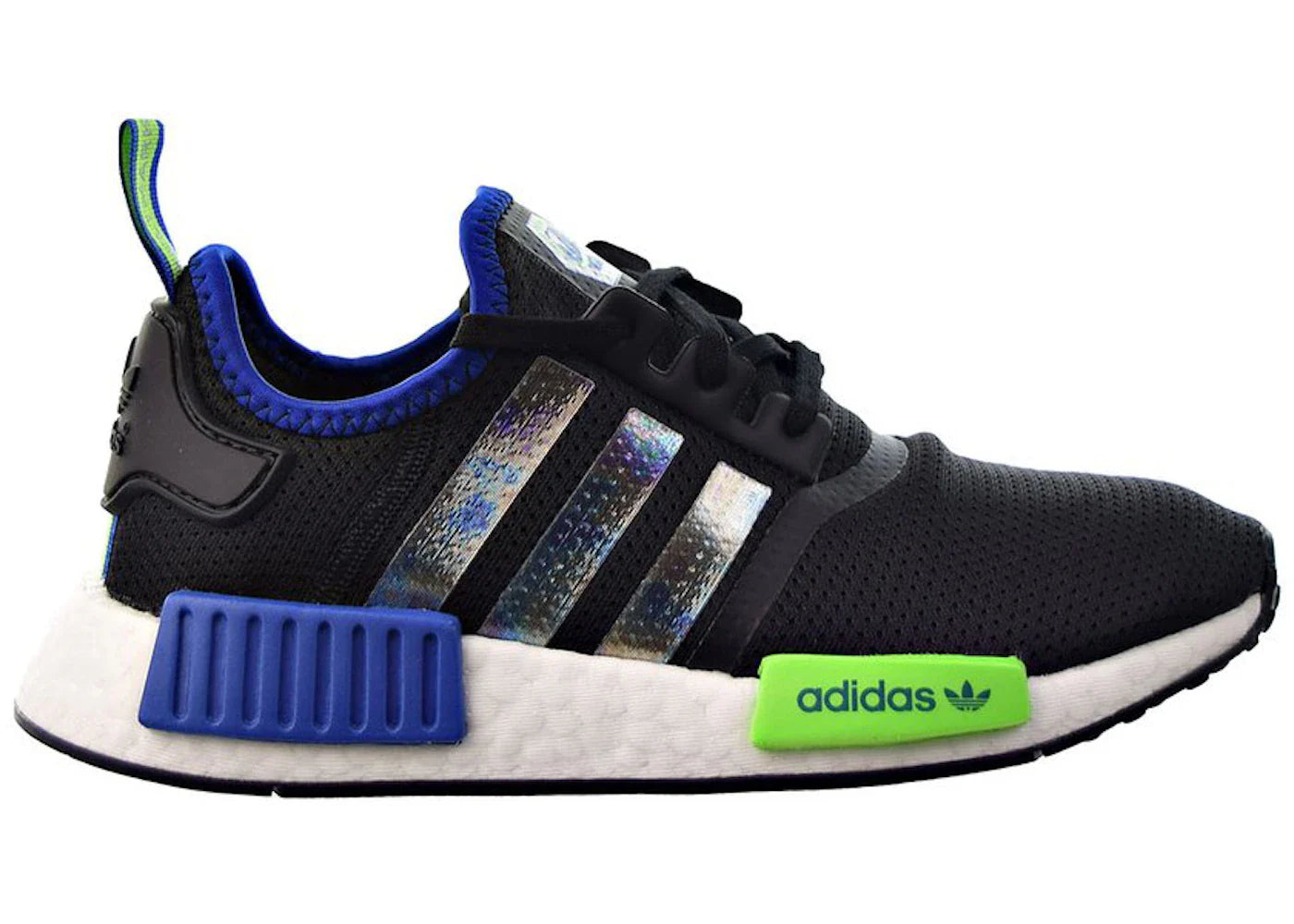 adidas NMD R1 Black Royal Solar Green (GS)