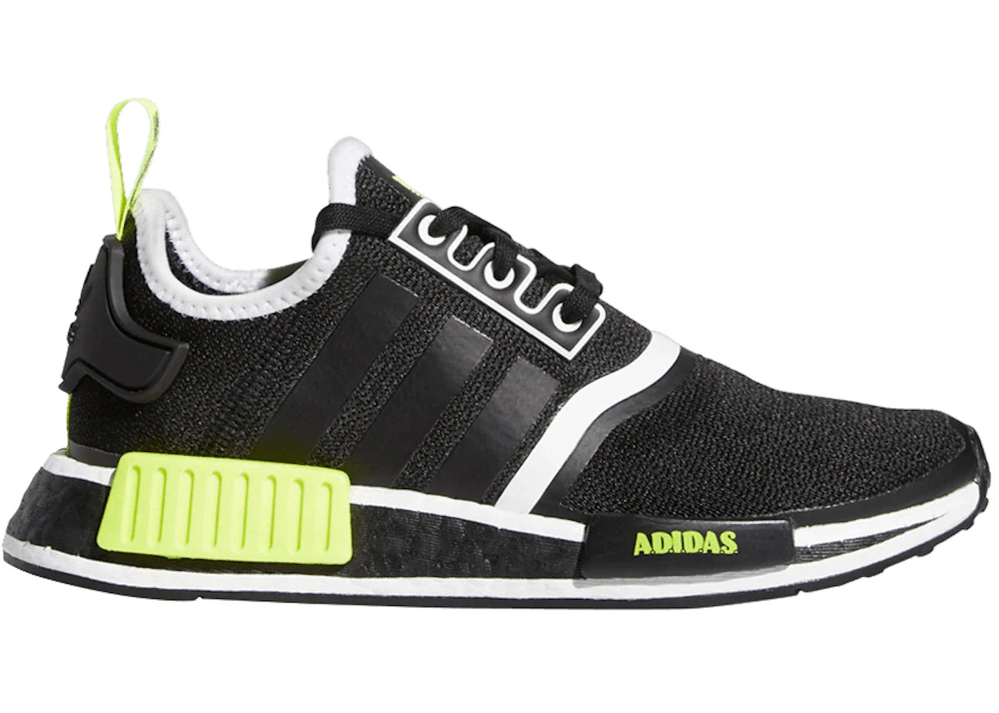 adidas NMD R1 Black Solar Yellow (GS)