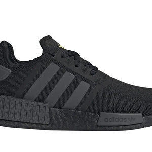 adidas NMD R1 Core Black Grey Solar Yellow