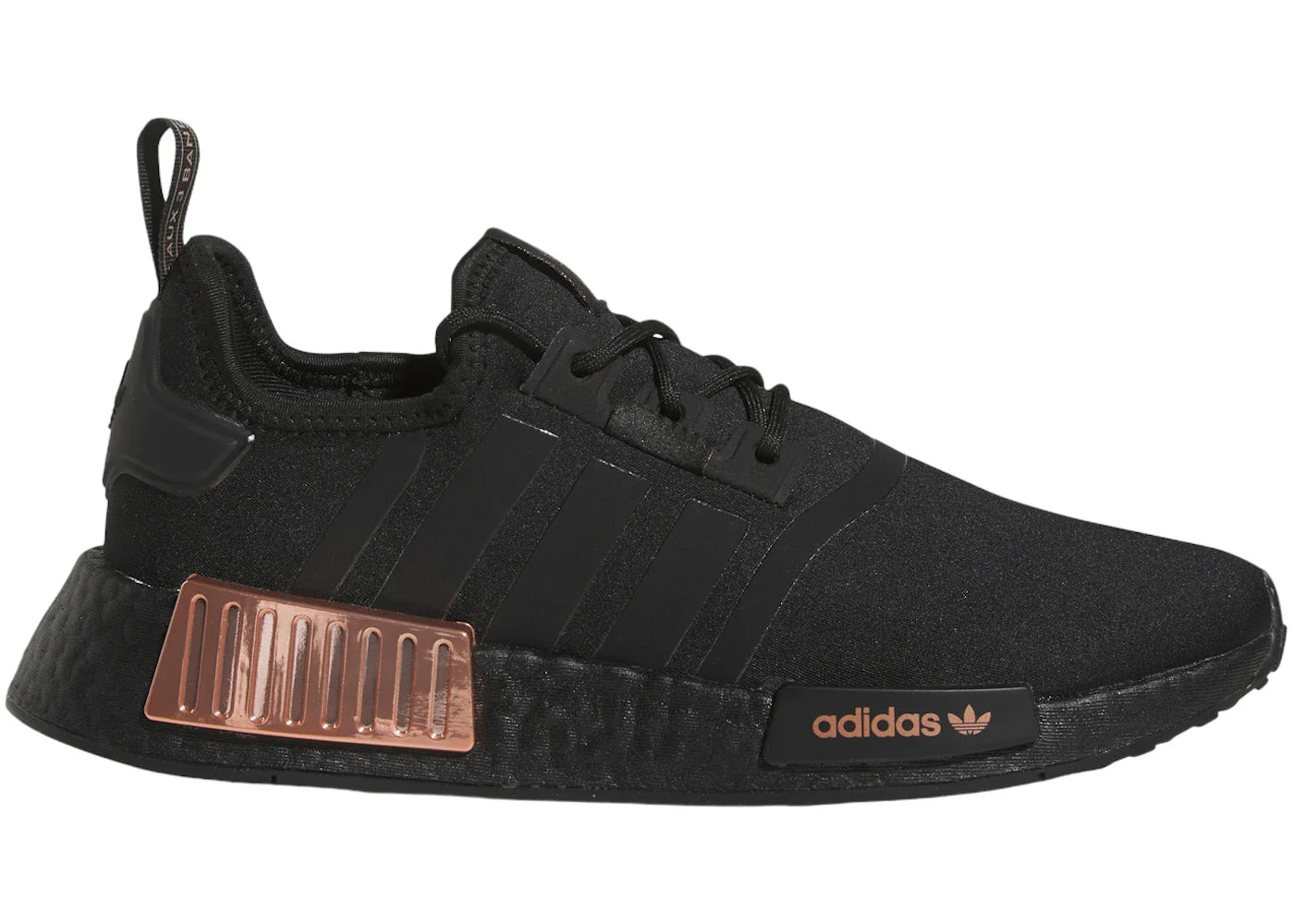 adidas NMD R1 Core Black Rose Gold Metallic (Women's)