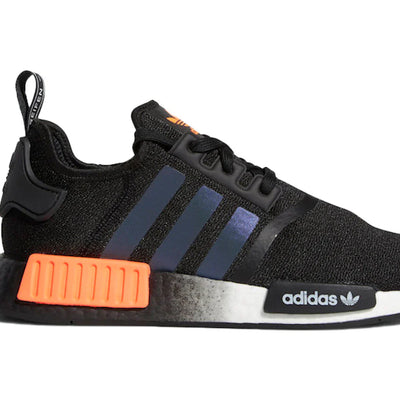 adidas NMD R1 Core Black Solar Orange Iridescent