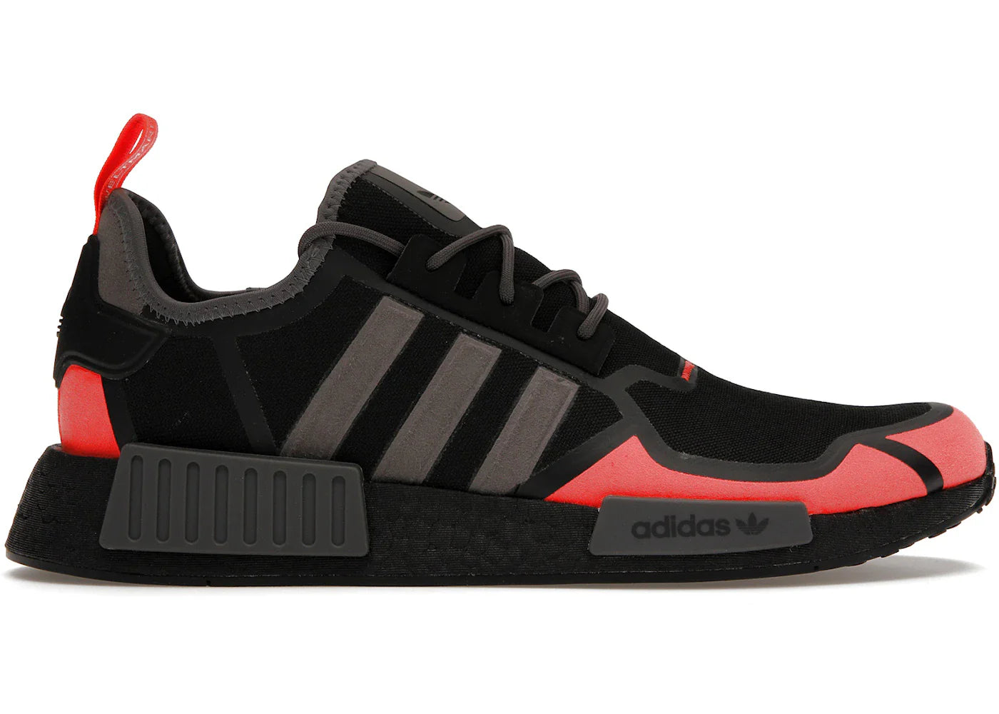 adidas NMD R1 Core Black Solar Red Grey