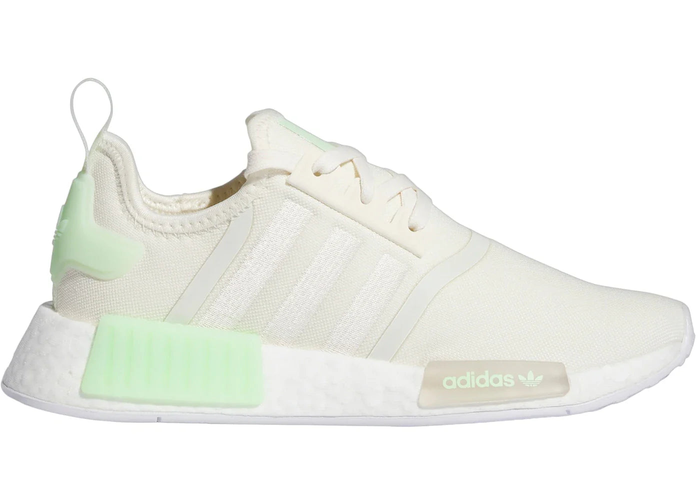 adidas NMD R1 Cream White Semi Green Spark (Women's)