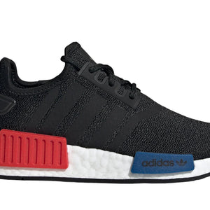 adidas NMD R1 Refined Core Black Cloud White Red (GS)