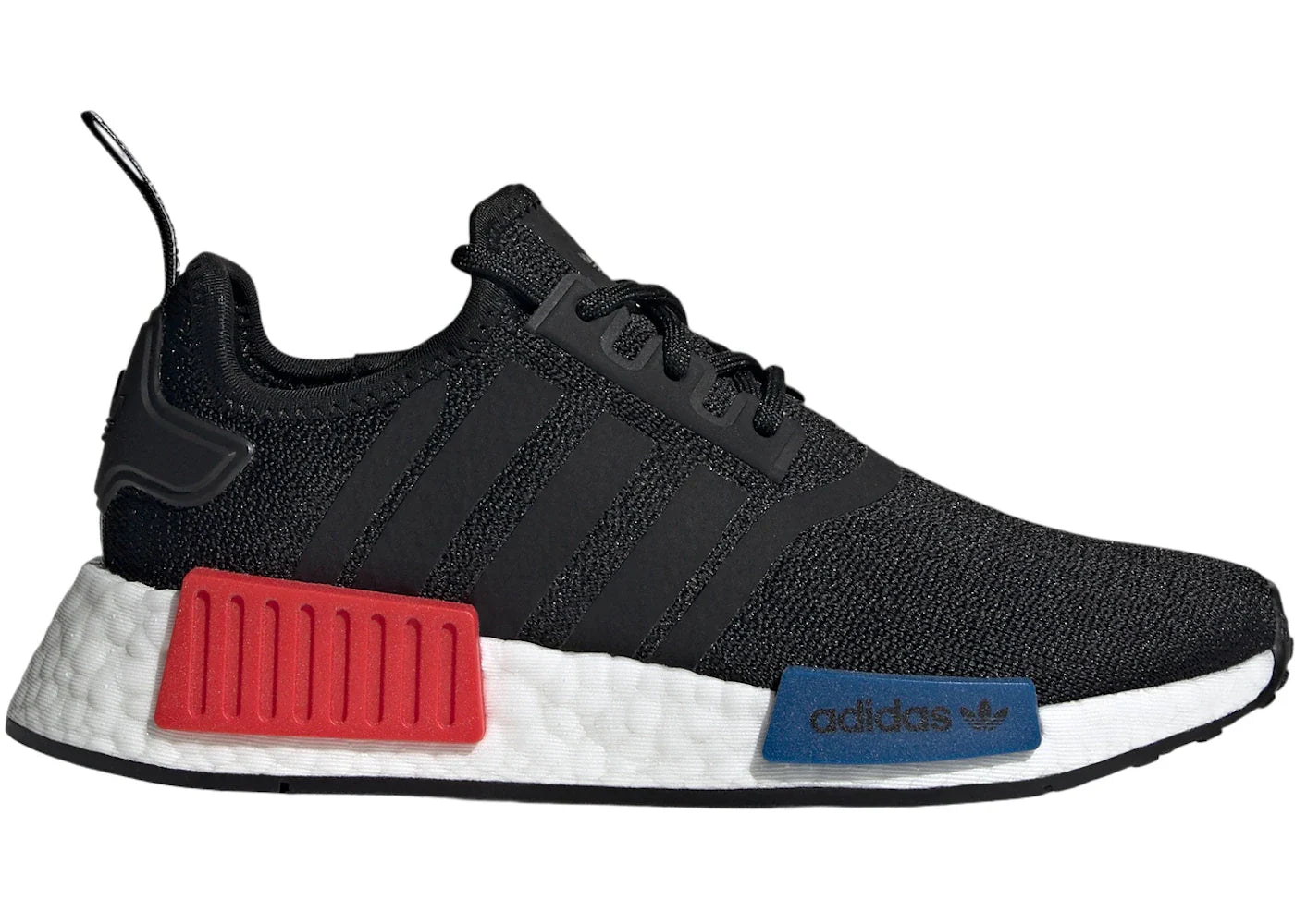 adidas NMD R1 Refined Core Black Cloud White Red (GS)