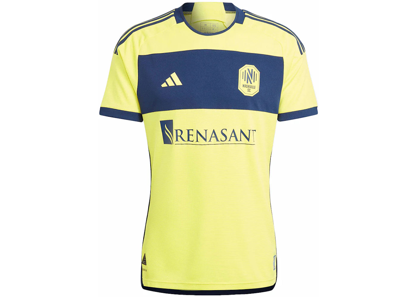 adidas Nashville Sc 24/25 Home Authentic Jersey Shock Yellow/Team Navy Blue