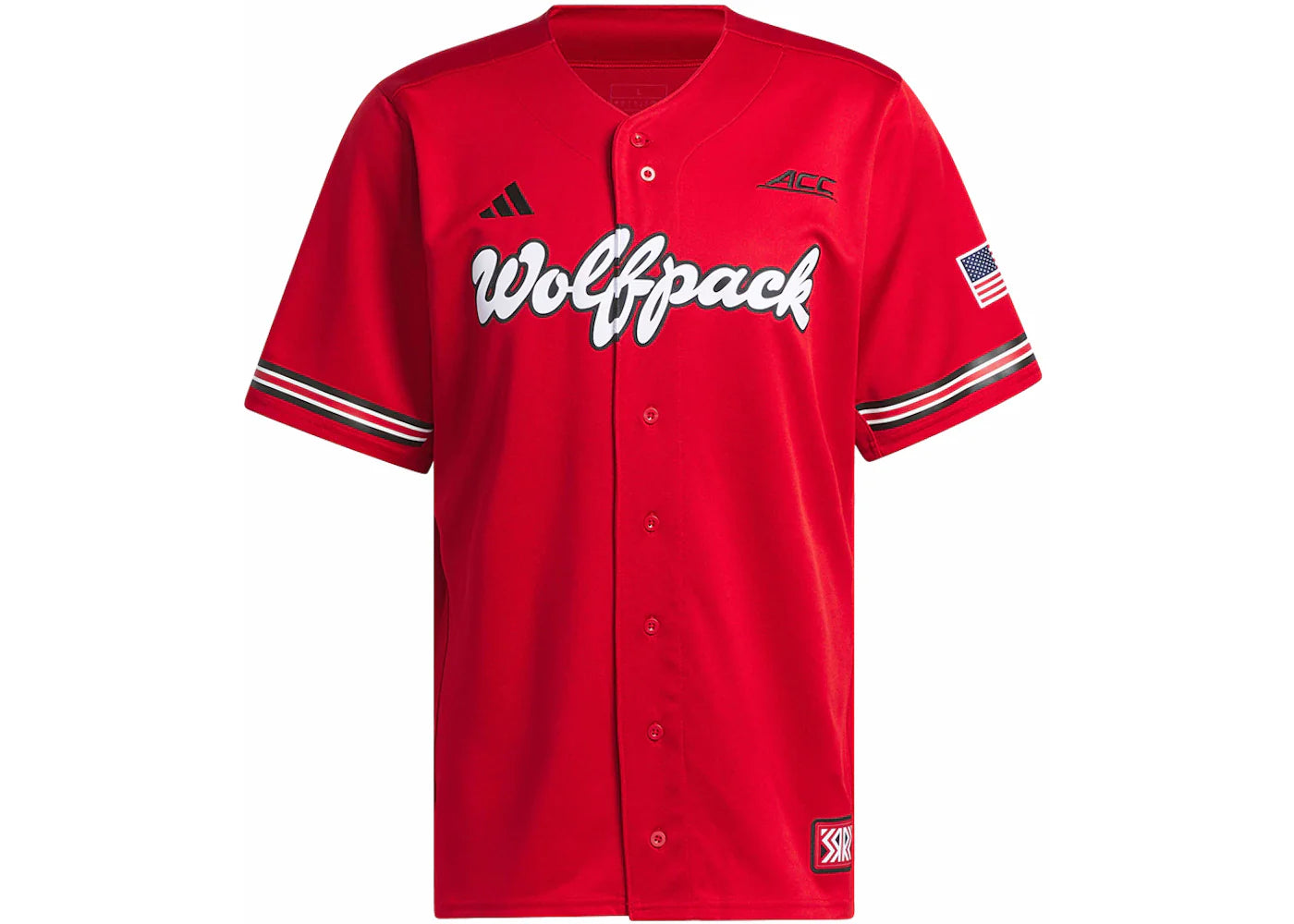 adidas Nc State Reverse Retro Replica Baseball Jersey Team Power Red