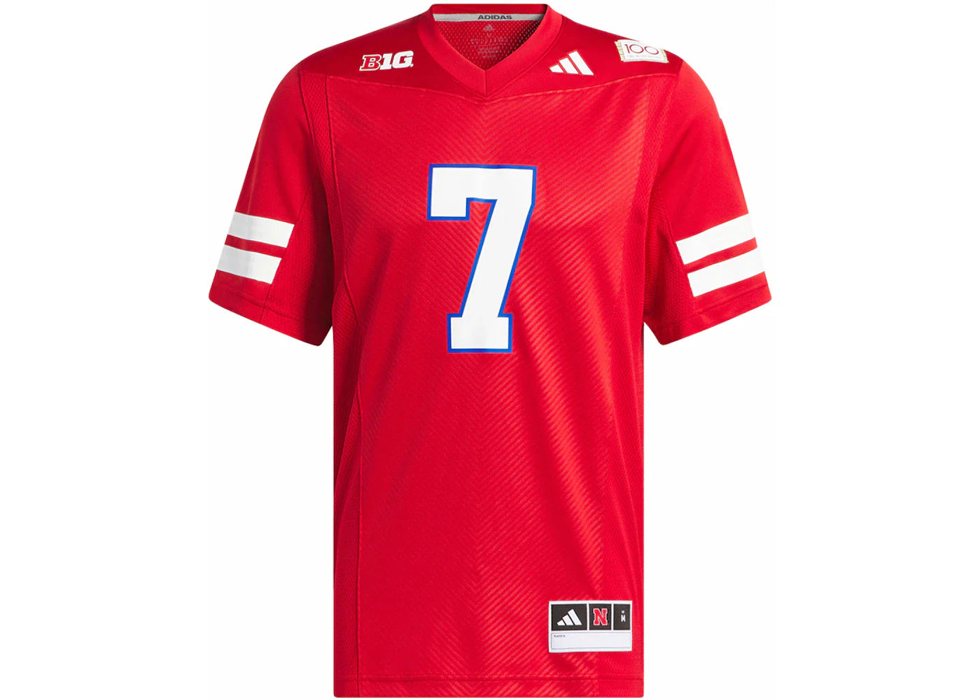 adidas Nebraska Football Off-Field 100Th Anniversary Jersey Team Power Red