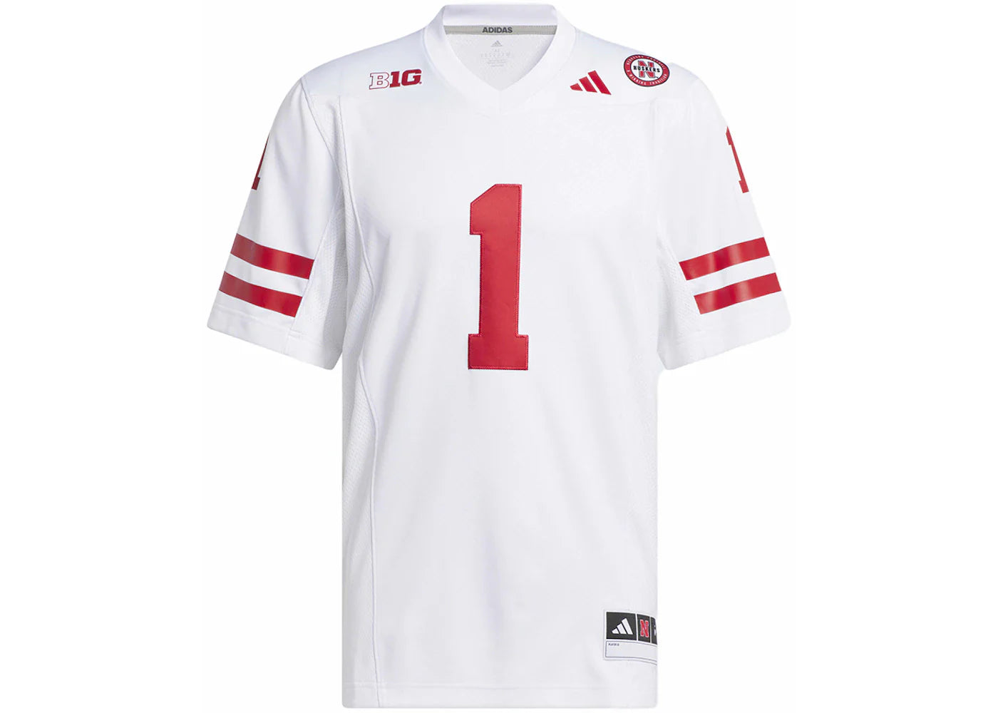adidas Nebraska Football Off-Field Away Jersey White