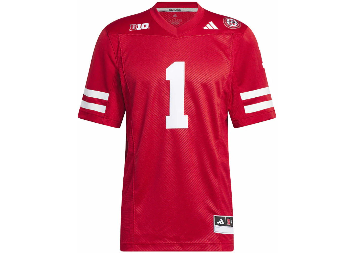 adidas Nebraska Football Off-Field Home Jersey Team Power Red