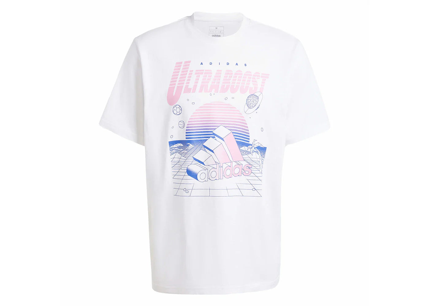 adidas Neon Ultraboost Graphic Tee White