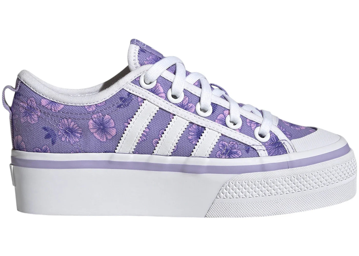 adidas Nizza Platform Cloud White Magic Lilac (GS)