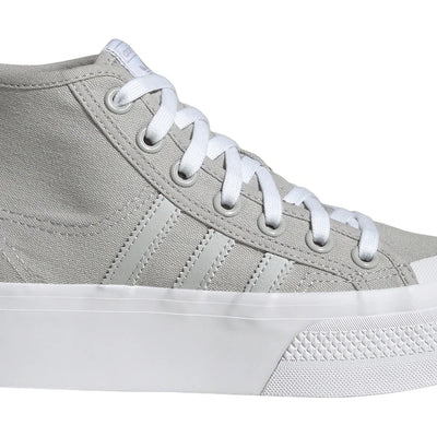 adidas Nizza Platform Mid Grey Cloud White (GS)