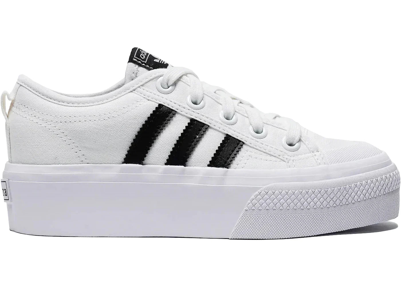 adidas Nizza Platform White Black (GS)