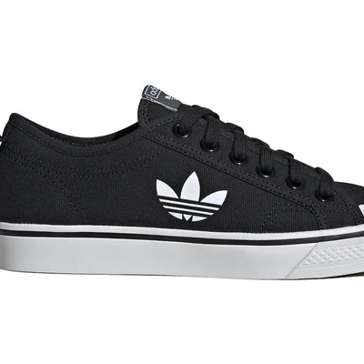 adidas Nizza Trefoil Core Black Crystal White (Women's)