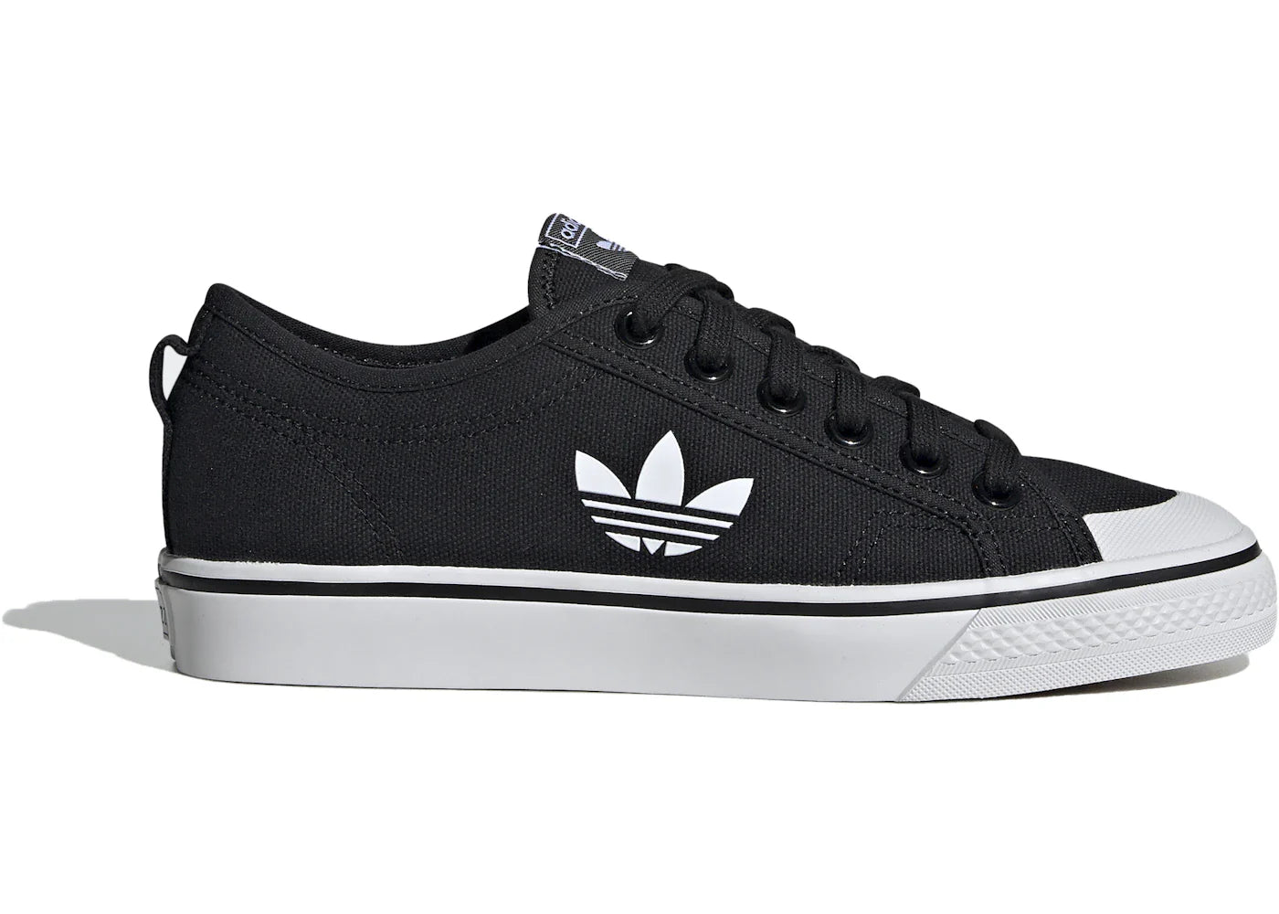 adidas Nizza Trefoil Core Black Crystal White (Women's)