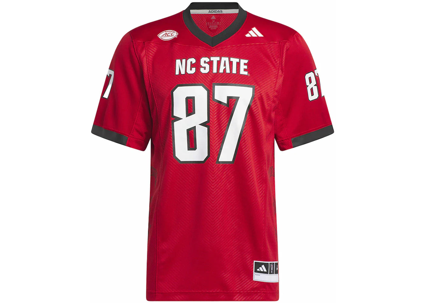 adidas North Carolina State Football Off-Field Home Jersey Team Power Red