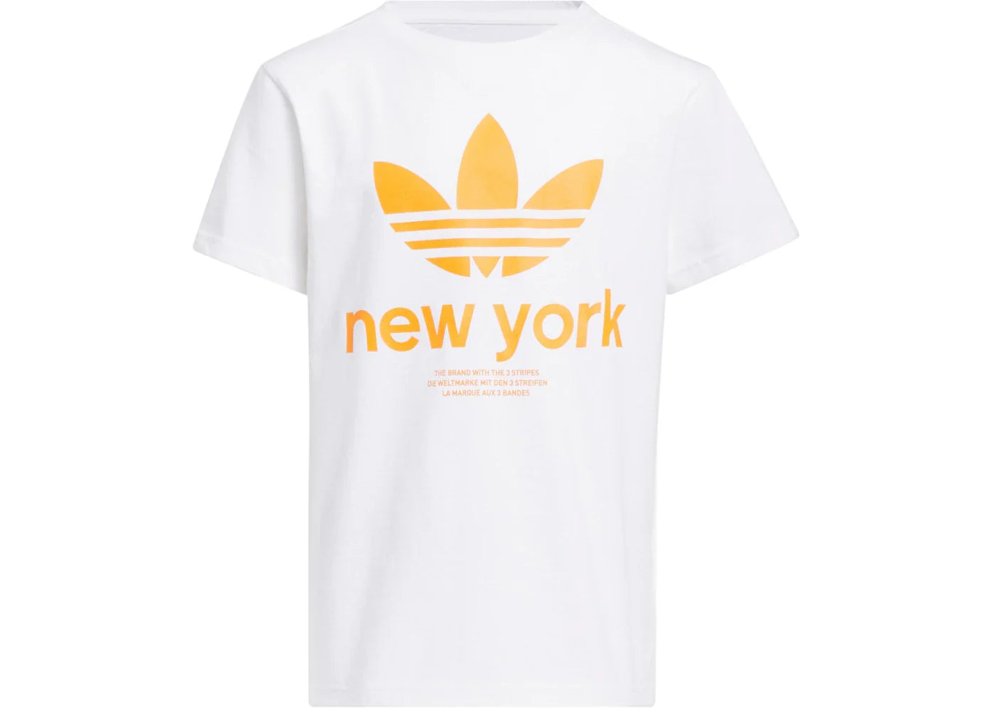 adidas Ny Trefoil Tee White/Multi/Branded-Add-M13