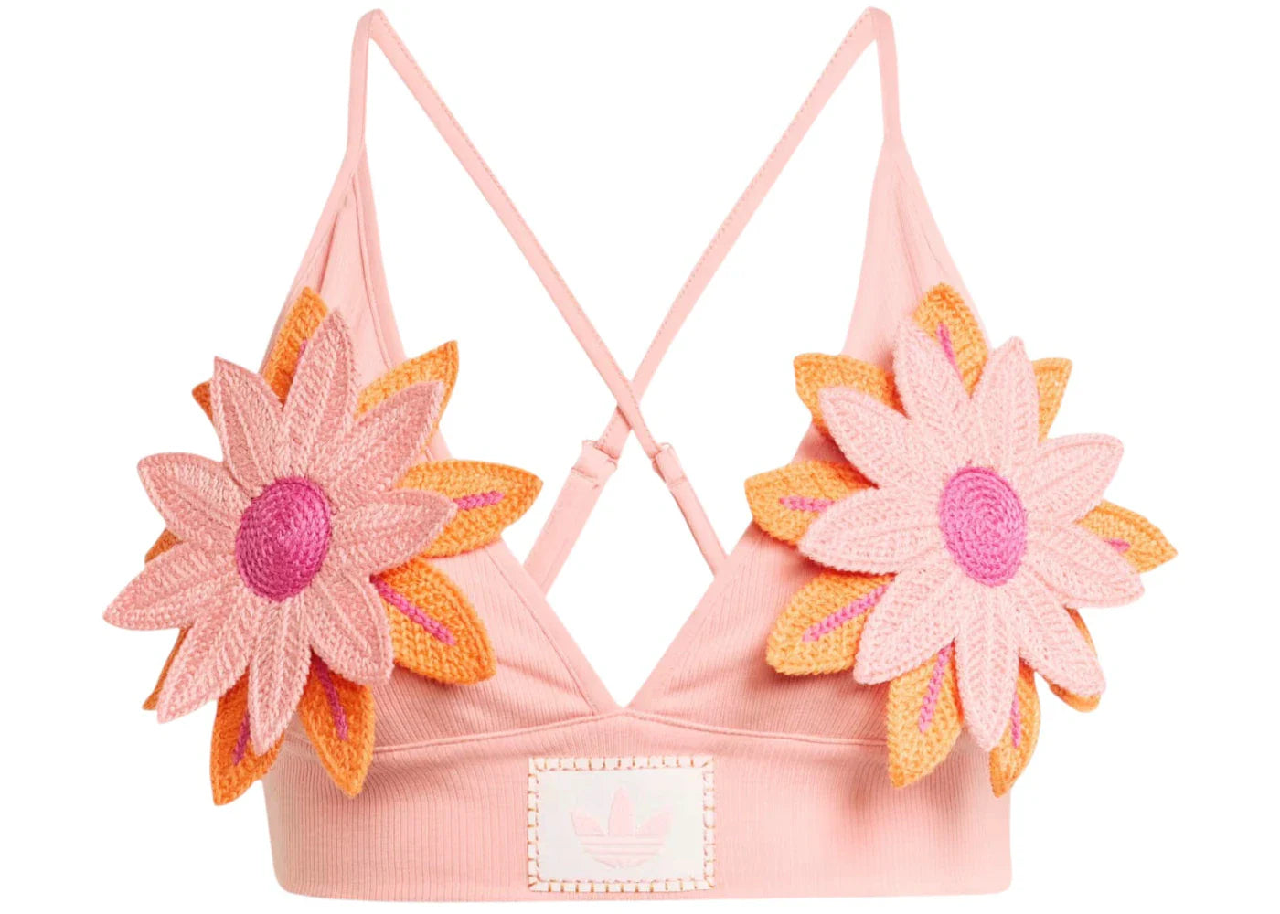 adidas Originals Women's Summer Glow Bralette Semi Pink Spark